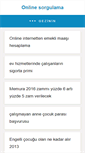 Mobile Screenshot of onlinesorgu.com